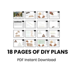 Tiny A-Frame Cabin Plans, 12' x 17' - 1 Bedroom 200 SF, DIY House Blueprint