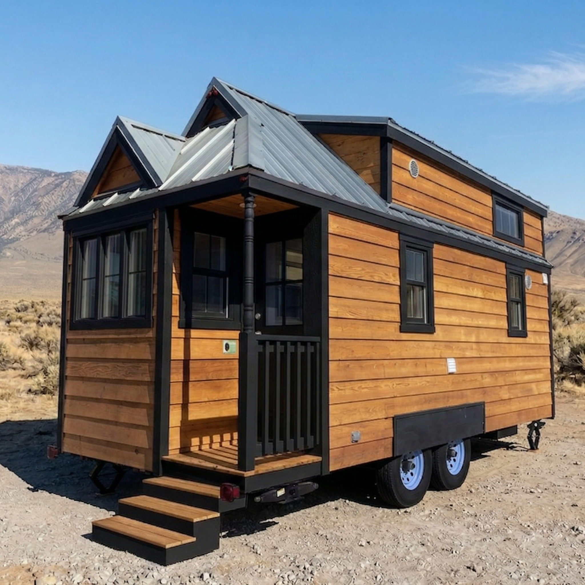 Modern Cabin House Plans: 1 Bedroom Tiny Home