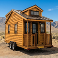Modern Cabin House Plans: 1 Bedroom Tiny Home