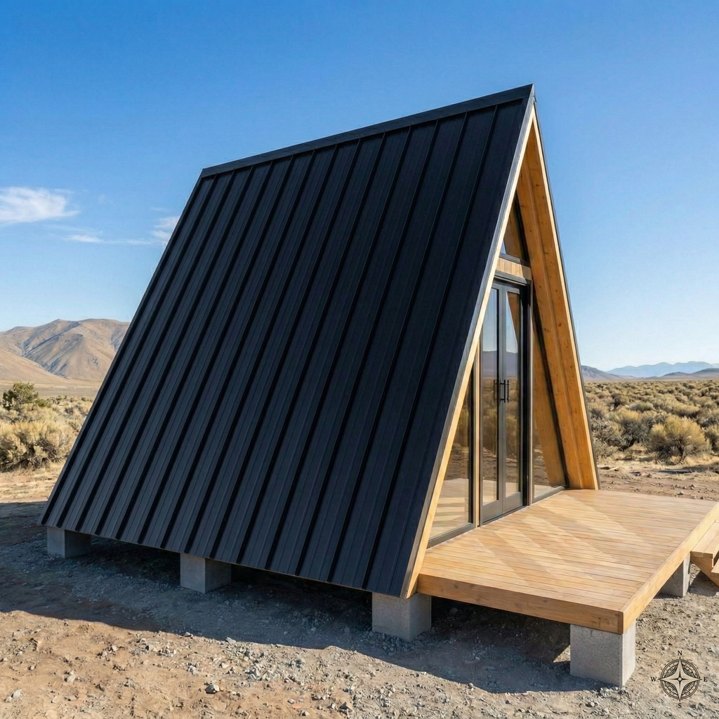 The Aspen A-Frame: 204 SQ FT DIY Cabin Plans