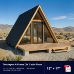 The Aspen A-Frame: 204 SQ FT DIY Cabin Plans